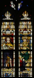 Window w237 depicting St John the Baptist and St Martin