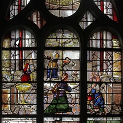 Window depicting Anne and Joachim