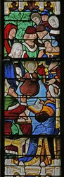 Window depicting Christ with the Doctors in the Temple