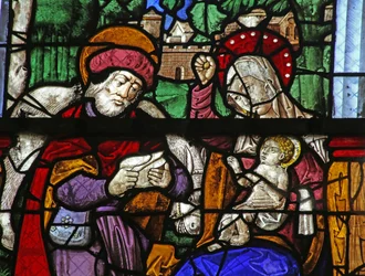 Window depicting Rest during the Flight into Egypt