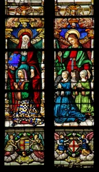 Window depicting St Anne and St Catherine