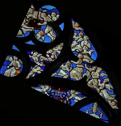Window depicting a host of angels