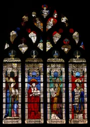 Window depicting the Four Church Fathers