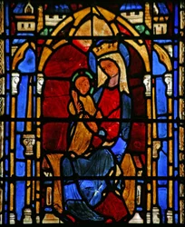 Window depicting the Virgin and Child