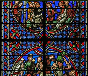 Window depicting background and design