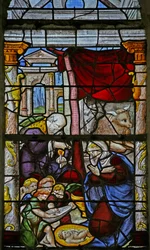 Window w3 depicting the Nativity
