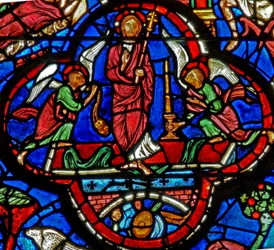Window depicting the Resurrection