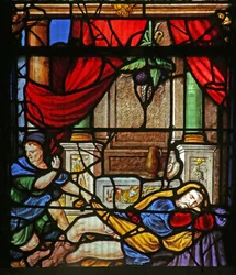 Window depicting Noah