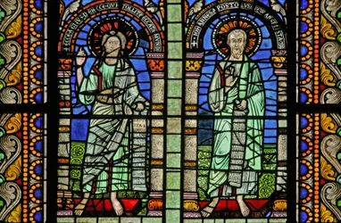 Window depicting St John and St John the Baptist