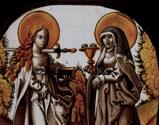 Window w68 Depicting St Lucy and St Odile
