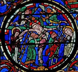 Window depicting the Descent from the Cross