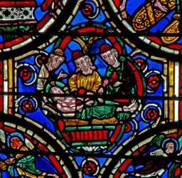 Window depicting the Entombment