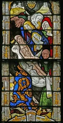 Window w6 depicting the Entombment