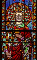 Window depicting Emperor Lotharius