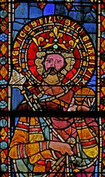 Window depicting Louis, son of Lotharius VI?