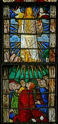Window w7 depicting the Transfiguration