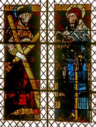 Window depicting St Andrew, St Anthony