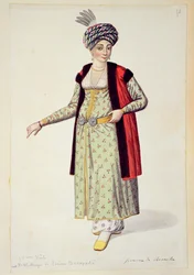 Woman from Rumelia, Ottoman period, third quarter of 18th century