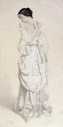 Woman in a dressing gown