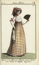 Woman in the Primerose hat fashion of 1798