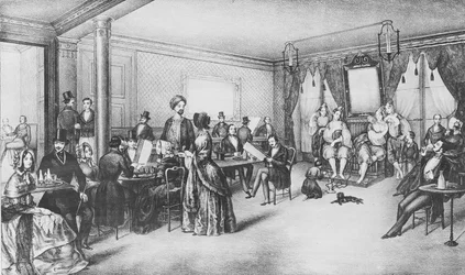 Women of Algiers in a Paris cafe, c.1860