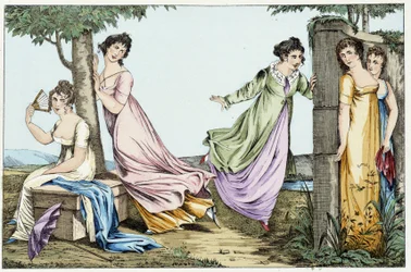 Women Playing Cache. In 
