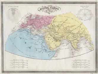 World known of the ancients - Plate extracted from 