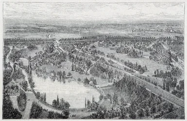 Air View of the Parc du Montsouris