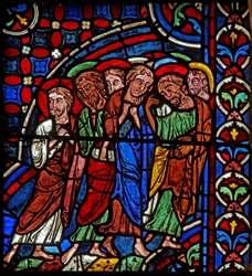 Disciples at arrest in Gethsemane