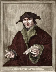 Portrait of Jean Calvin (1509-1564), French religious reformer and writer