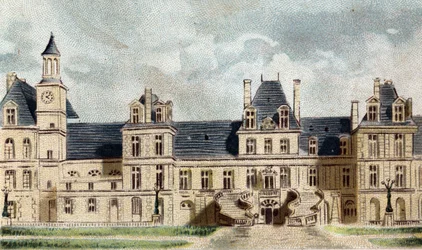 View of the Castle of Fontainebleau