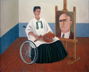 Self-Portrait with Portrait of Dr. Farill