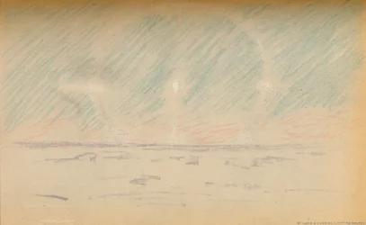 Moon-Ring with Mock Moons, and a suggestion of Horizontal Axes, 24th November 1893