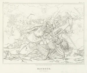 Macbeth, Act V, Scene 7 (engraving)