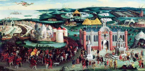 Meeting at the Field of the Cloth of Gold, 7th June 1520, after Hans Holbein the Elder