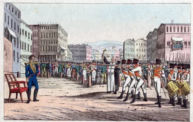 Execution of Joachim Murat by Firing Squad in Pizzo Calabro, October 13