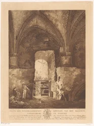 View from the Underground Vault of Vredenburg Castle in Utrecht
