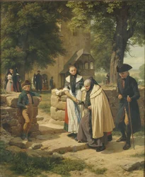 Brunswick Peasants Going to a Church