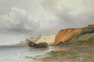 Wreck of a Sailing Boat by the Island of Rugen