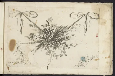Festoon of Flowers, Grapes, and Ears of Corn Unterschidliche neue Feston von Blumen und Früchten (series title)