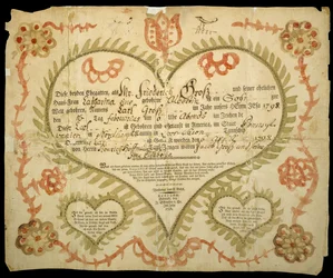 Birth and Baptismal Certificate, c. 1800