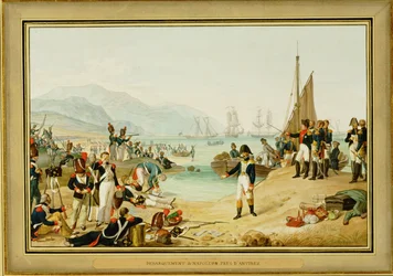 Napoleon I lands near Antibes, France