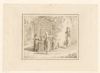 Women at a Well (Scenes from Daily Life in Italy)