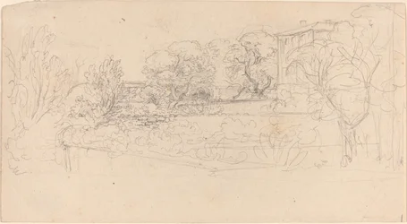 A Terraced Garden by a Villa