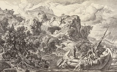 Odysseus Departing the Island of the Cyclopes