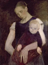 Peasant Woman and Child from the Moor