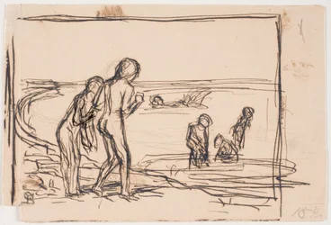 Bathing Children on the Beach