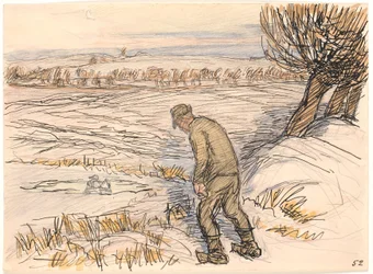 The Farmer by the Frozen Lake
