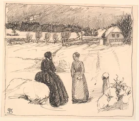 Out in the Snow Sat a Woman in Long Black Clothes...