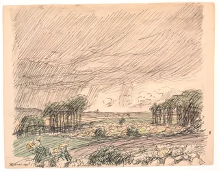 The Hay was Stacked in the Green Meadows